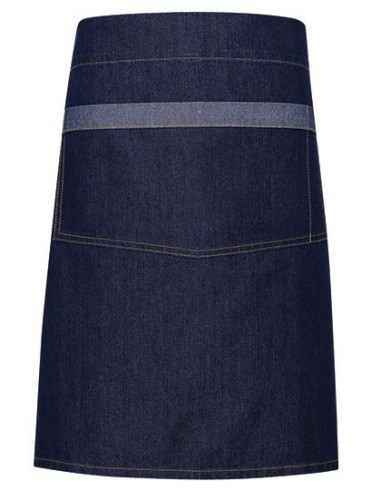 PRE-PR128-Domain Contrast Denim Waist Apron